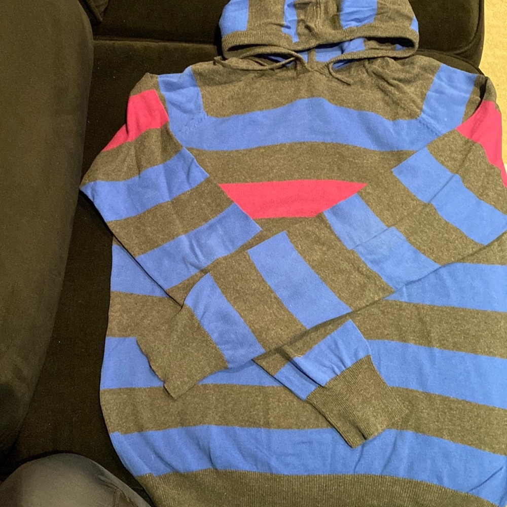 Mens Medium colour block hoodie